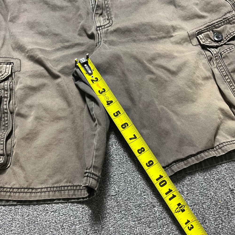 Lee Cargo Shorts 38 Faded Cotton Twill Multi Pocket Relaxed Fit Casual Mens - Picture 6 of 11
